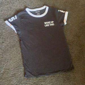 Woke Up Like This - Flawless gray t shirt size L